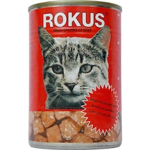 Rokus Dana Etli Konserve Yetişkin Kedi Maması 410 G