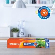 Macro Max Buzdolabı Poşeti Büyük Boy 50 Adet 30x45 Cm , Geniş Hacimli Saklama Ve Dondurucu Poşeti
