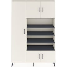 Arges Dolap 10 Raflı 5 Kapaklı 132x30x195 Aytaşı-aytaşı/antrasit Aytaşı