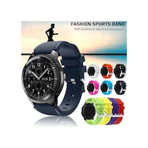 Samsung Uyumlu Gear S3 Kordon Frontier & Classic Silikon Kayış