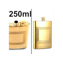 Omeniv 250ml Gold Matara Termos İçki Votka Viski Şarap Şişesi