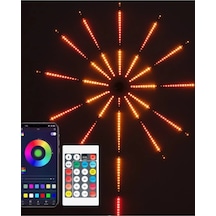 Uygulama Destekli Rgb Led H.ai Fişek Duvar Aydınlatması Çok Renkli
