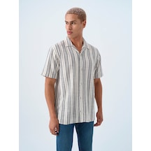Loft Relax Fit Lacivert Erkek Gömlek Lf2038621