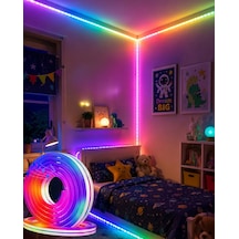 16 Milyon Renk Rgb Neon Şerit Led İç Dış Mekan Dekor Işığı