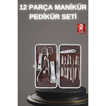 Zenvia 12 Parça Paslanmaz Çelik Kompakt Ve Taşınabilir Manikür Makası Tırnak Makası Znv2026 34449868
