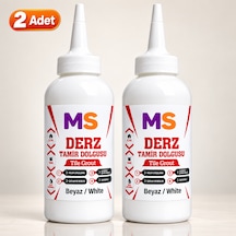 2 Adet Beyaz Hazır Derz Arası Tamir Dolgusu 220 Gr Fayans Seramik Mermer Yenileyici Yenileme Dolgu