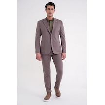 Efor Comfort Fit Mono Yaka Torba Cep Esnek Yünlü Füme Spor Takım Elbise Tk 931 Füme