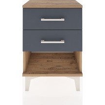 Arges Komodin 2 Çekmeceli 44x30x64 Çam-antrasit Atlas Çam