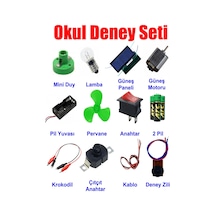 Okul Deney Seti Güneş Panelli Eğitici Elektrik Devresi Kiti