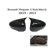 Renault Megane 4 Hb Hatchback 2019 2020 2021 Uyumlu Araca Özel Yarasa Batman Piano Black Ayna Kapağı Takımı