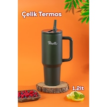 Perotti 17238-3 Colte V2 Paslanmaz Çelik Sporcu Termos Bardak Matara Yeşil 1,2 Lt Yeşil