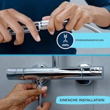 Start 110 El Duşu, 3 Akışlı Masaj, Yağmur & Jet , Smartswitch, 110mm Yuvarlak Duş Başlığı, Silikon Halka, Kireç Önleyici Sistem, Krom, 26031001