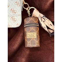 Elora Atelier Fular Detaylı Mini Çanta Charm Taba