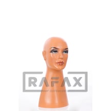 Rafax Kadın Makyajlı Kafa Manken Peruk Mankeni Şapka Mankeni