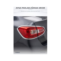 Citroen Nemo 2007 Ve Sonrası Uyumlu Krom Stop Çerçevesi 2 Parça Abs Krom