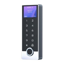 Sr-213 Lcd Em-w Parmak İzi Kart Şifre Okuyucu Lcd Ekranlı Ip68 Metal Kasa 125 Khz 1 Adet