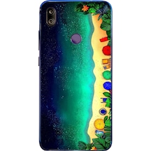 Redmi Note 7 Uyumlu Tatil Kumsal Gecesi Baskılı Silikon Kılıf Renkli