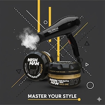 07 Saç Şekillendiric Ultra Sert Parlak Wax 100 Ml X 10 Adet/ + Fön Makinası Hediye