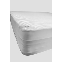 Bambu Ultra Sessiz Sıvı Geçirmez Yatak Koruyucu Alez 60 120 Beyaz
