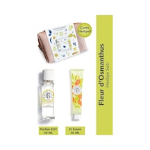 Fleur D'osmanthus Çiçeksi-meyvemsi Kadın Parfüm Ve El Kremi 30ml Pembe Makyaj Çantalı Hediye Set Diğer