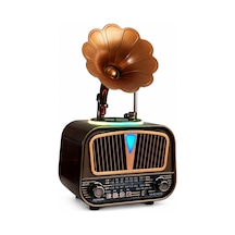 Dexxony Elite 6010bts Güneş Panelli Bluetooth Nostaljik Gramofon Radyo