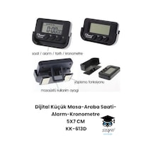 Dijital Küçük Masa-araba Saati-alarm-kronometre 5x7 Cm Kk-613d