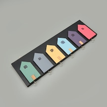 Deco House Duvar Askısı - Renkli - 40x12 Cm