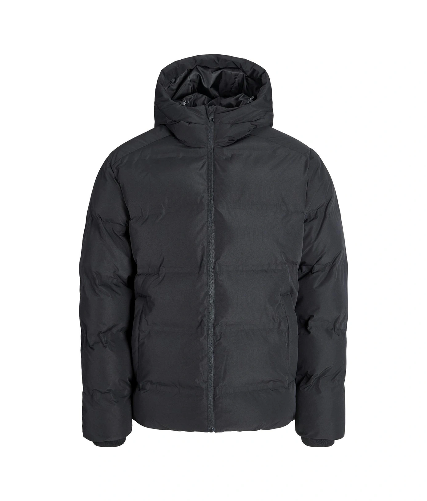 Erkek Jack & Jones Jjesoho Kapüşonlu Puffer Mont Siyah, Yüksek Kalite, Fermuarlı, Uzun Kollu, Kışlık Şişme Mont Siyah