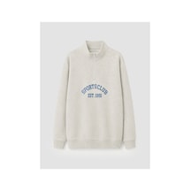 LC Waikiki Alıta Cıty Farkıyla Lcw Kids Gri Dik Yaka Erkek Çocuk Sweatshirt Gri - 924746797 Gri