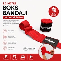 Voltrike Çocuk Boks-kickbox-muay Thai-sanda El Bandajı Kırmızı 2.5 Metre Çok renkli