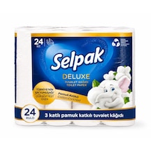 Selpak Deluxe Tuvalet Kağıdı Pamuk Katkılı 24 Lü