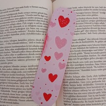 Kitap Ayracı - Sevimli Kalpler Model2