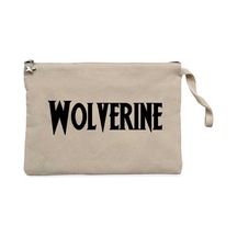 Wolverine Text Krem Clutch Astarlı Cüzdan / El Çantası