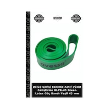 Delux Serisi Esneme Aktif Vücut Geliştirme Blpb-45 Green Latex Güç Bandı Yeşil 45 Mm