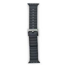 Apple Watch 42mm Uyumlu Magnus Mıknatıslı Silikon Kordon - Siyah
