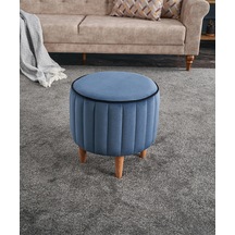 Favora Lindy Puf - Mavi Mavi