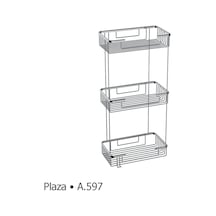 Duxxa A.597 Krom Plaza 25x15 3'Lü Tel Süngerlik