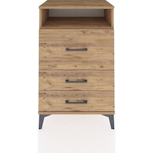 Hyperion Komodin Tek Raflı 3 Çekmeceli 60x44x96 Çam-çam Atlas Çam