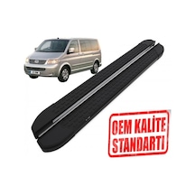 T5 Caravelle Uzun Şase 2003 2015 Yılları Arası Araca Özel Nevada Siyah Yan Basamak