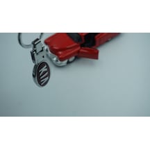 Dk Kia Uyumlu Logo Krom Metal Çift Yön Anahtarlık New Style