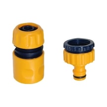 1/2"Stopsuz Bağlantı Adaptörü + 1/2"-3/4" Musluk Adaptörü