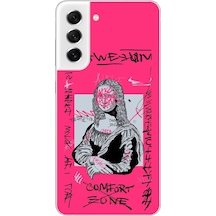 Samsung Galaxy S21 Fe Uyumlu Şeffaf Kılıf Graffiti 1 Tasarımlı