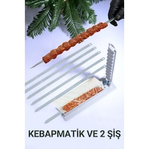 Rotanev Şiş Ve Kebapmatik Adana Urfa Kebap Kalıbı Aparatı Pratik Hızlı Kebap Makinesi Kutusu 2 Adet Gri Rotanev Şiş Ve Kebapmatik Adana Urfa Kebap Kalıbı Aparatı Pratik Hızlı Kebap Makinesi Kutusu 2 Adet Gri