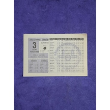 3 Ekim 2002 Takvim Yaprağı - Nostalji Koleksiyonluk Takvim Yaprağı A