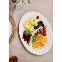 The Mia Grande Servis Tabağı Beyaz 40 Cm