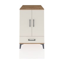 Kronos Komodin 3 Raflı Tek Çekmeceli 2 Kapaklı 60x59x96 Çam-aytaşı Atlas Çam