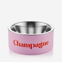 Pembe Demir Çelik Champagne Mama Kabı 20x9x20 Cm