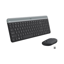 Logitech Mk470 Kablosuz İnce Türkçe Q Klavye Mouse Seti - Siyah