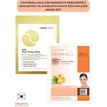 Dermal 3 Katmanlı Göz Maskesi + Kayısı Özlü Kolajen Maskesi 23 G