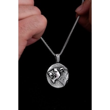 Erkek Gümüş Kolye - Kaplan Kafası Figürlü Gümüş Model 2 Erkek Kolye Erkek Gümüş Kolye - Kaplan Kafası Figürlü Gümüş Model 2 Erkek Kolye